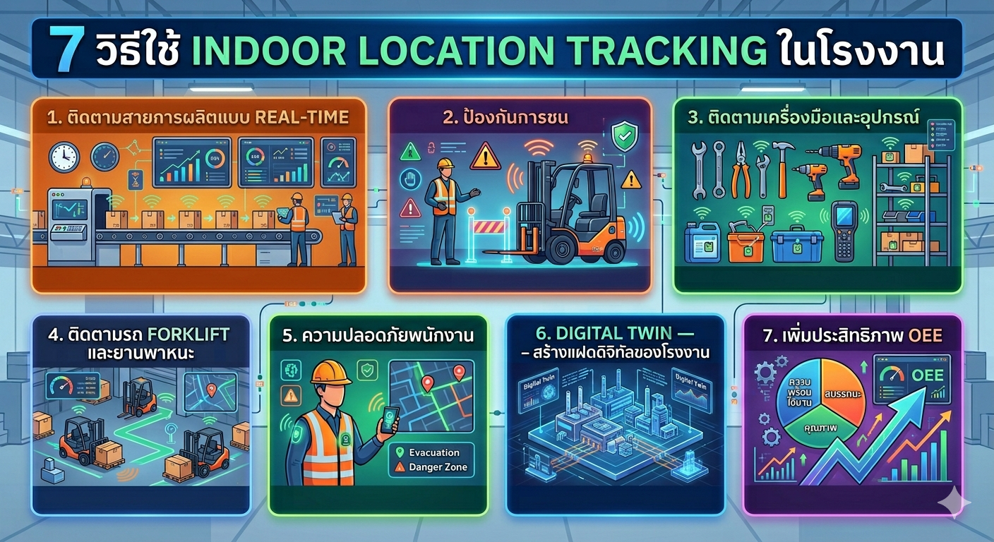 Indoor Location Tracking ในโรงงาน ก้าวสู่ Smart Factory ยุค 4.0